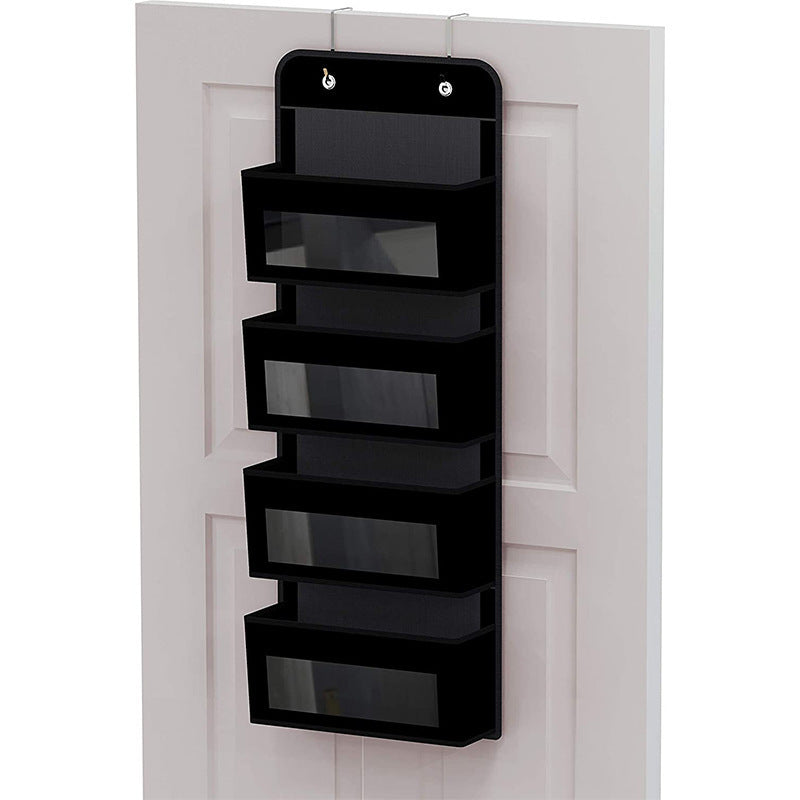 5 - Shelf Hanging Storage: Anti - Tilt, 5 large pockets. Good for bedroom, bathroom, living room (behind - door use).