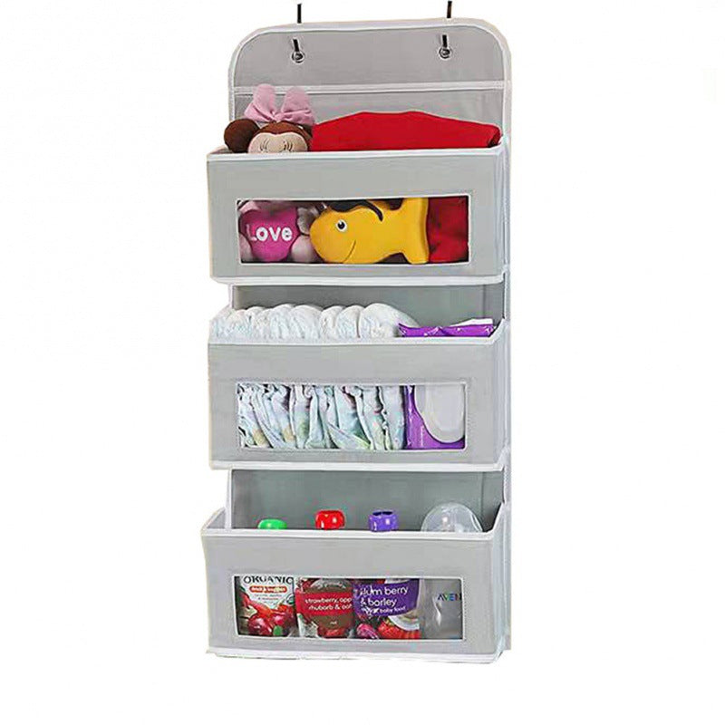 5 - Shelf Hanging Storage: Anti - Tilt, 5 large pockets. Good for bedroom, bathroom, living room (behind - door use).